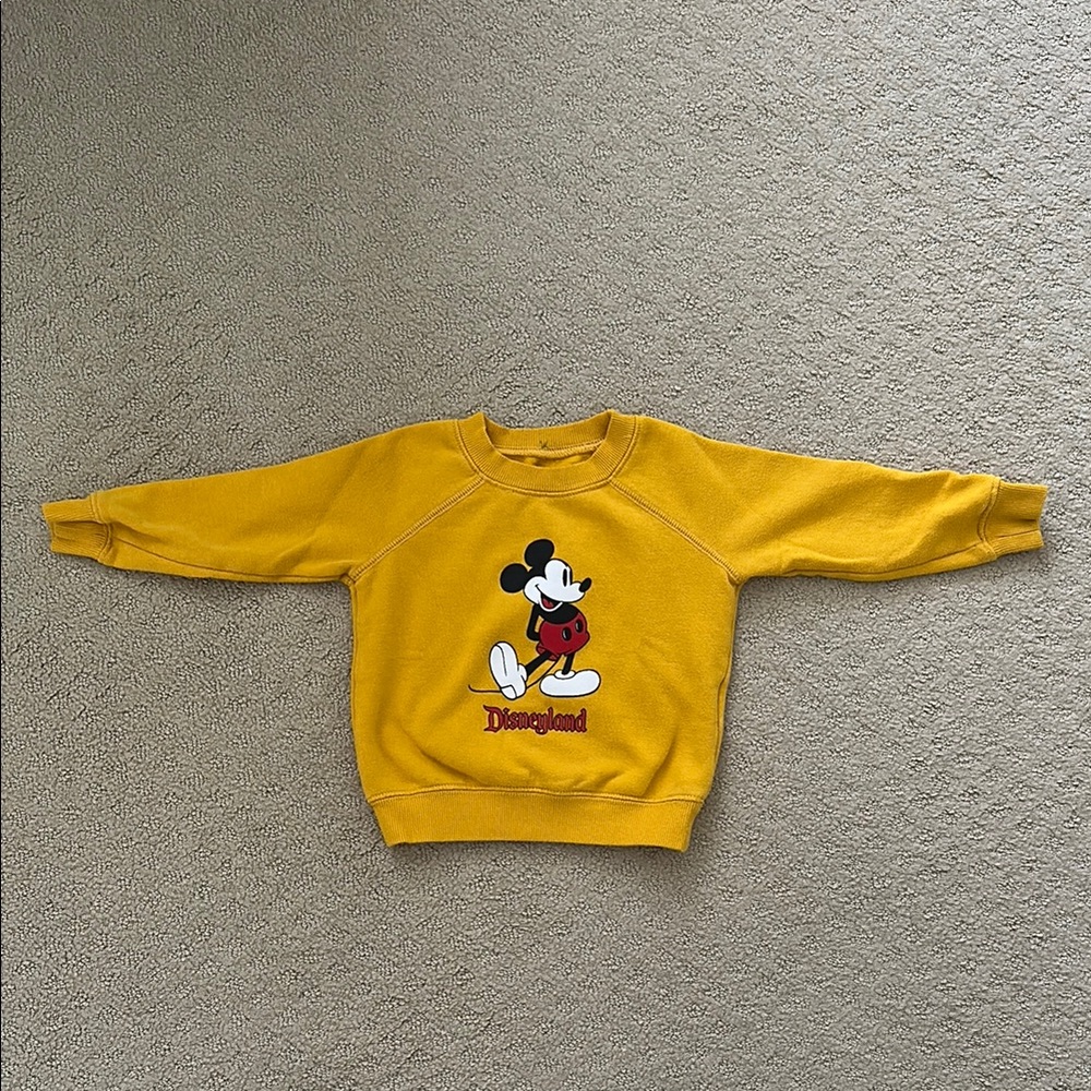 Yellow Mickey Mouse Sweatshirt